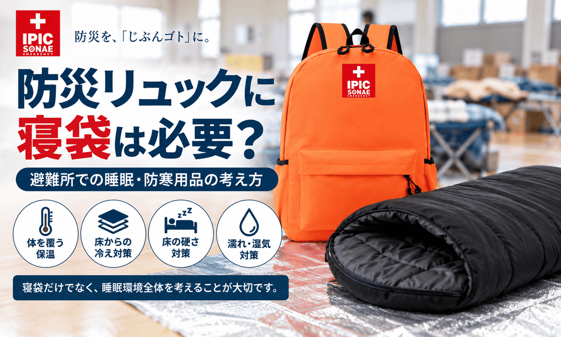 防災リュックに寝袋は必要か避難所での睡眠・防寒用品の考え方