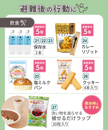 防災リュック 1人用47点セット