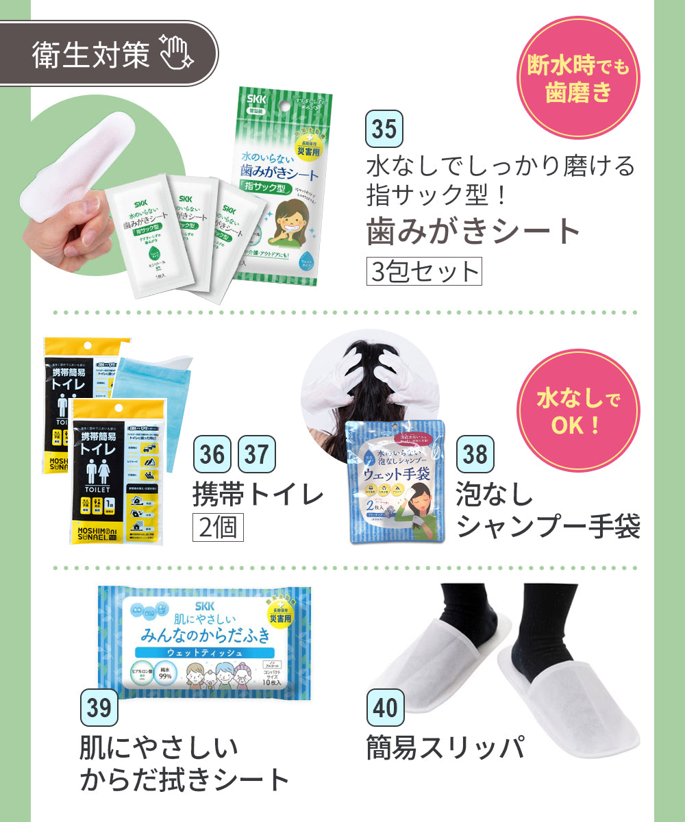 防災リュック 1人用47点セット