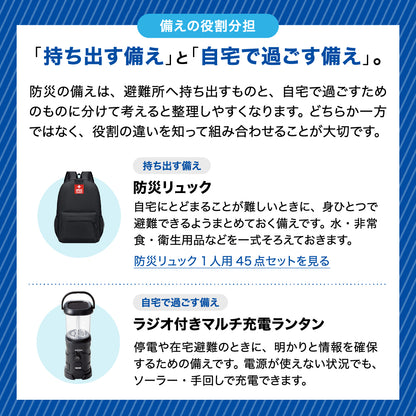 ラジオ付マルチ充電ランタン 電池不要 3WAY充電式