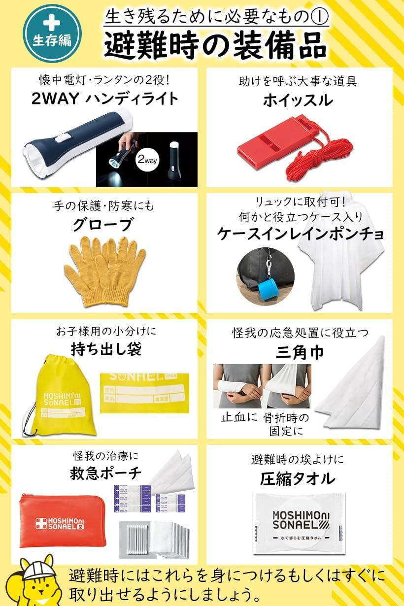 防災リュック 1人用45点セット