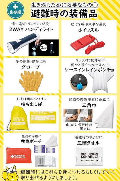 防災リュック 1人用45点セット