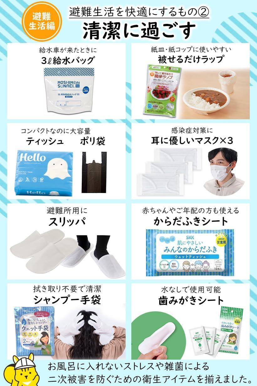 防災リュック 1人用45点セット