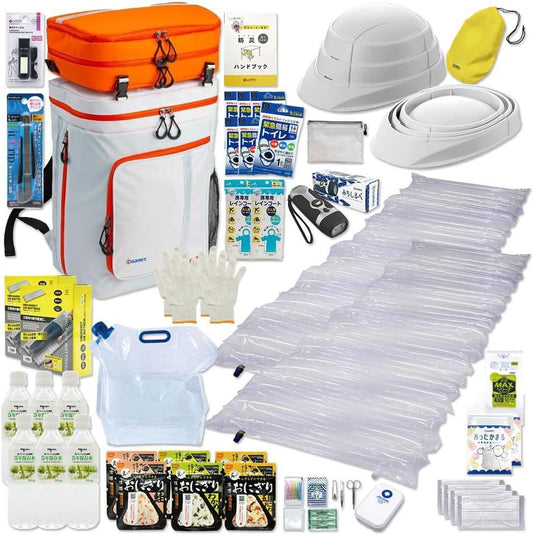 ワンソート 防災セット 2人用 オサメット付き オレンジ